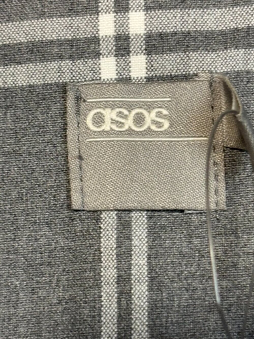 ASOS Tall Plaid Sleeveless Wrap Midi Sheath Dress Women Gray Windowpane Sz 6 NWT - Picture 5 of 11